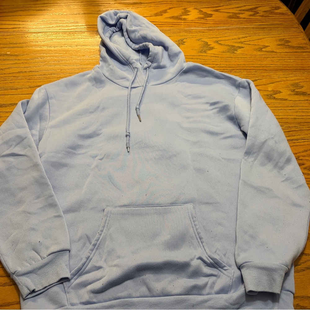 SHEIN Kids Sky Blue Hoodie